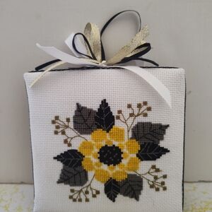 Floral Embroidered Wall Hanging